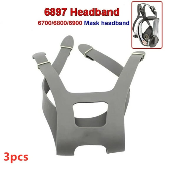 6897 Headband 6700/6800/6900 respirator mask replace Strap Four fixed firm durable rubber Headband 3PCS
