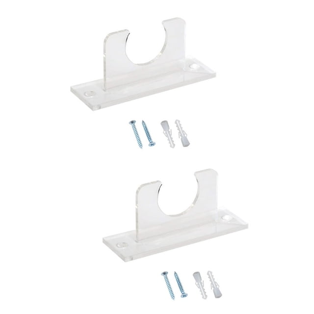 LEEYNEER Baseball Bat Rack Decorative Display Simple Stand Acrylic Hanger Softball Brackets Holder Clear Hangers 2 Count