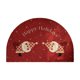 thumbnail image 1 of Decoraciones navideñas, adornos navideños, regalos navideños. Este elegante felpudo rojo con dibujos navideños es ideal para entradas. Es un felpudo antideslizante y duradero, ideal para uso doméstico, 1 of 5