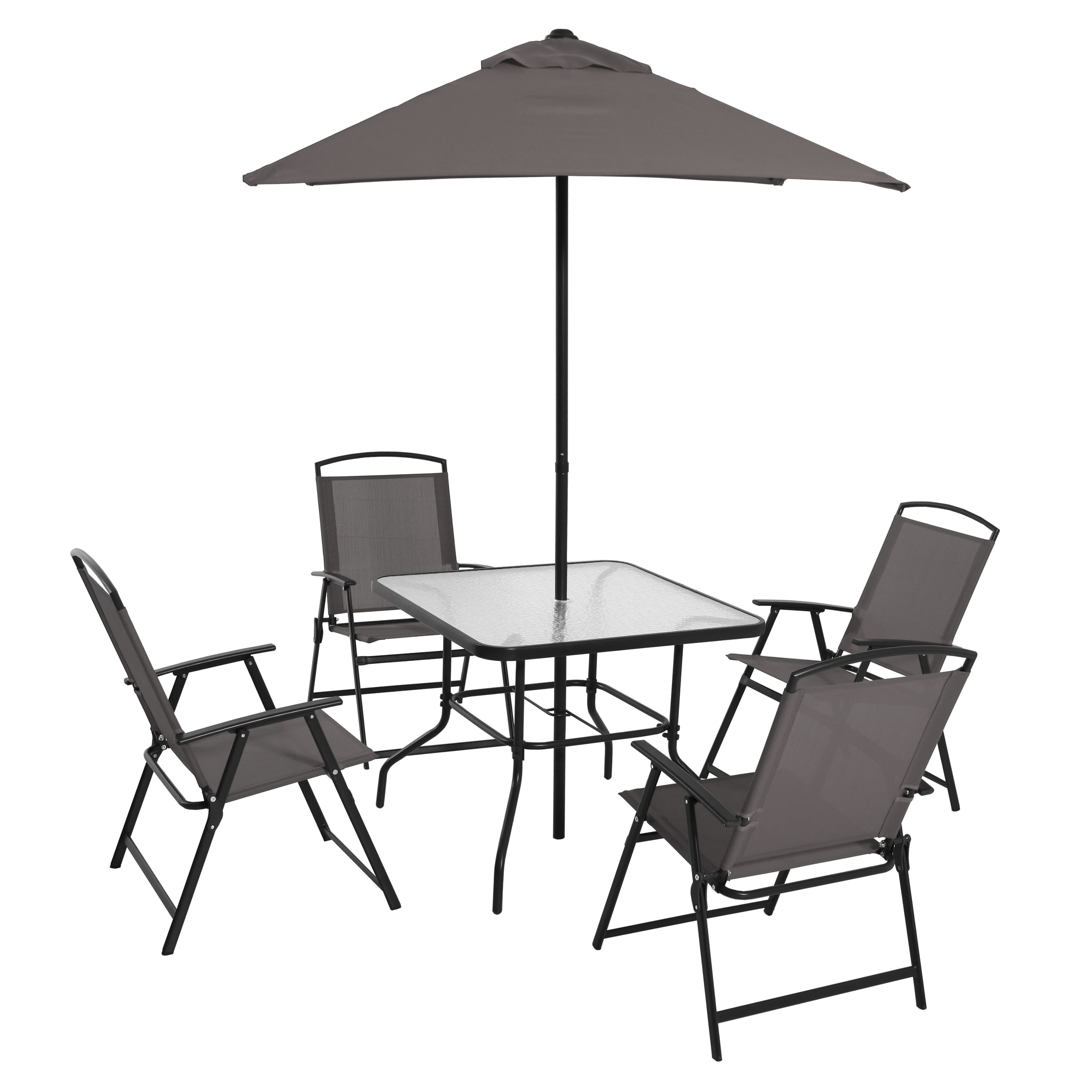 Mainstays Albany Lane 6-Piece Outdoor Patio Dining Set, Multiple Colors
