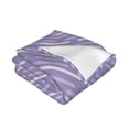 thumbnail image 5 of Purple Stripes Throw Blanket, Soft Blanket Keeps Warm All Seasons, Lightweight Warm Blanket For Sofa Bed Sofa - 50"x40", 5 of 8
