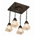 thumbnail image 5 of Meyda Tiffany 171551 Bungalow 4 Light 23" Wide Semi-Flush Ceiling Fixture - MultiColor, 5 of 7