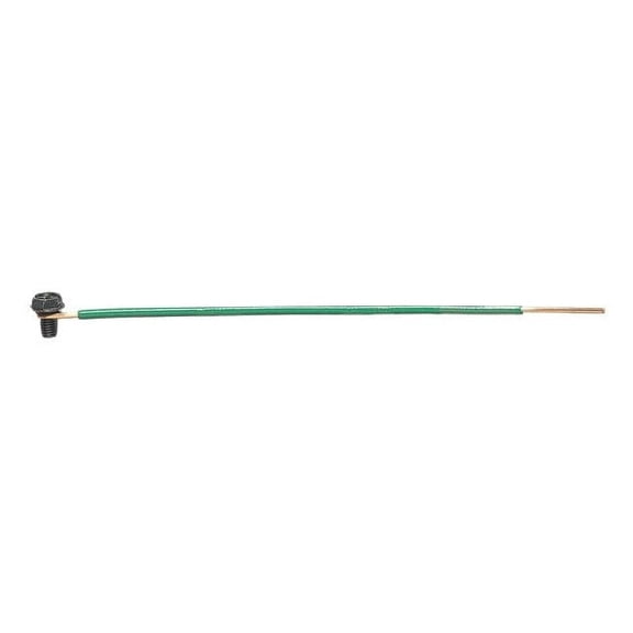 Ideal Grounding Tail,Ptail -Screw,Green,Pk100 30-3399
