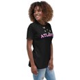 thumbnail image 5 of Atlanta Women’s T-Shirt, Women Tshirt Graphic,  Women T Shirts Short Sleeve  (Black, S), 5 of 6