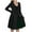 Green, variant on Halloween Dresses for Women Color Block Medieval Renaissance Waist Strap Dress Long Sleeve V Neck Dress