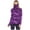 Purple, variant on Wxolcjlv Women's T Shirt Tie-Dye Print Turtleneck Long Sleeve T-Shirt Casual Loose Face Mask Dustproof Fashionable Tshirt