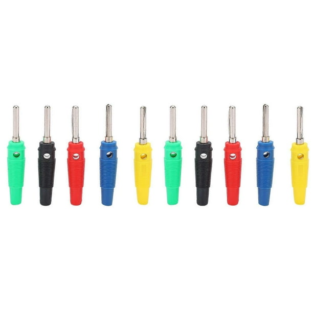 2pcs U23 4mm Single Needle Banana Plug Red Yellow Blue Green Black for Power Supply Test Parts