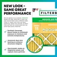 thumbnail image 3 of Filterbuy 20x30x5 MERV 11 Allergen Defense, Pleated HVAC AC Furnace Air Filters for Honeywell Return Grille (2-Pack), 3 of 9