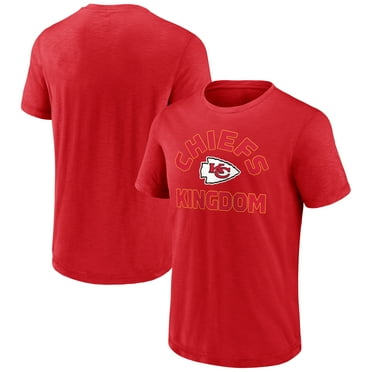 Men's-Fanatics  Red Kansas City Chiefs Slub Short Sleeve T-Shirt