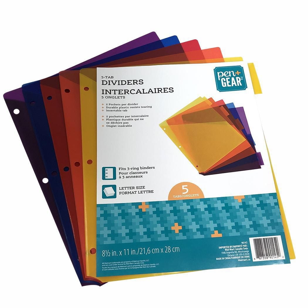 PEN+GEAR INTERCALAIRES 5 ONGLETS