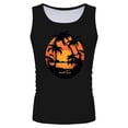 thumbnail image 3 of Beach Tank Top Men Summer Casual Coconut Tree Graphic Crewneck Sleeveless Shirt Beach Vacation Outfits, 3 of 5