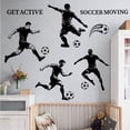 thumbnail image 7 of Soccer Player Silhouette Wall Decal Sports Themed Bedroom Decor Easy to Apply Removable Vinyl Stickers, 7 of 7