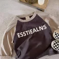 thumbnail image 4 of Loose Bottoming Shirt Babies Letter T-shirt 1-9Years Boys Girls Spring Fashion Clothing Kids Long Sleeve Casual Sports Tops, 4 of 6