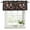 Black, variant on Watercolor Flowers Curtain Valances for Windows, Kitchen Valance Window Treatments Panel 2 Pack, Farmhouse Spring Floral Botanical Rod Pocket Short Curtains for Bathroom Bedroom 54 x 18 Inch
