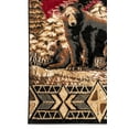 thumbnail image 6 of Furnish My Place Wildlife Lodge Rug – 2ft. x 4ft., Multicolor Cabin Rug with Bear Print, Geometric Design, Jute Backing. Countryside Interior Decoration, Carpet, Dining Room, 6 of 8
