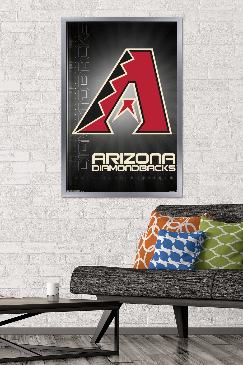 MLB Arizona Diamondbacks - Logo 16 Wall Poster, 22.375" x 34", Framed