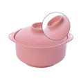 thumbnail image 1 of VONKY Instant Noodles Bowl with Lid Japanese Style Students Large Simple Curved Handle Lunch Box Soup Rice Ramen Bowls Accessories Pink, 1 of 5
