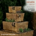 thumbnail image 6 of Alpine Corporation 17" Tall Solar Rustic Tiered Fountain Yard Decoration with LED Lights, 6 of 12