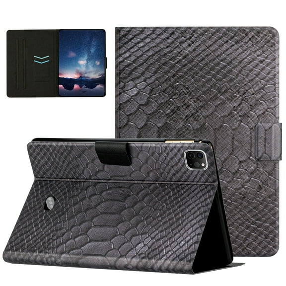 Allytech for iPad Pro 11 inch Case(1st, 2nd, 3rd & 4th Gen)2018/2020/2021/2022, iPad Air 5/Air 4 Case 10.9", Premium PU Leather Folio Stand Auto Sleep Wake up Card Slots Case, Black