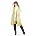 thumbnail image 4 of Chaleco largo tipo gamuza Roman Fashion Tallas Extras 3905 Verde claro Unitalla, 4 of 5