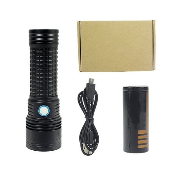 Kearding Modos Fotografía Antorcha Potente Luz multifuncional Emergencia Exterior USB Recargable LED Linterna Camping Iluminación y accesorios Luz amarilla T20 Kearding HA074470-03