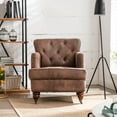 thumbnail image 5 of Aukfa Accent Chair with Arms - Club Chair for Living Room - Antique Brown, 5 of 10