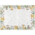 thumbnail image 1 of Artoid Mode Animals Elephant Giraffe Baby Shower Area Rug, Spring Birthday Home Decor Low-Profile Washable Area Rugs for Entryway Bedroom Living Room Laundry Room Indoor 5x7 Feet, 1 of 8