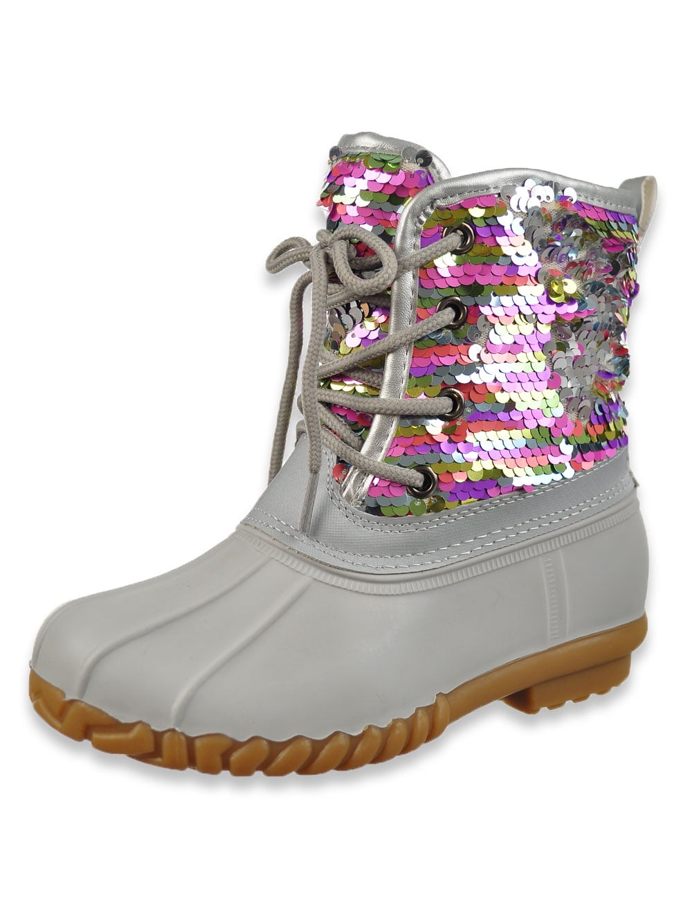 sequin duck boots
