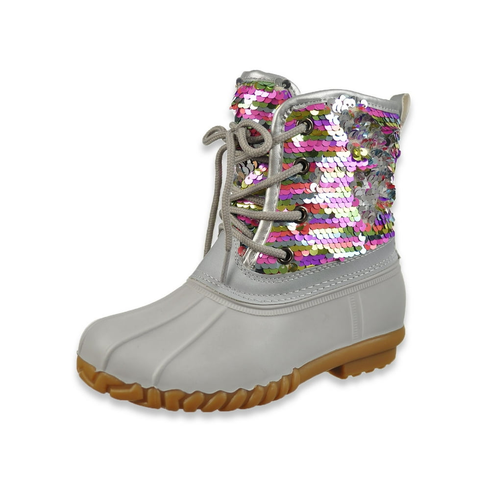 olivia miller womens duck boots flat heel