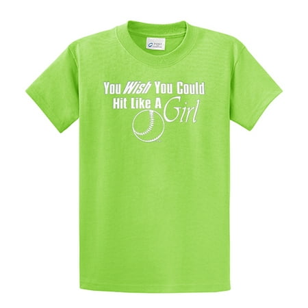 Softball T-Shirt Wish You Could Hit Like A Girl (Best Friend Softball Shirts)