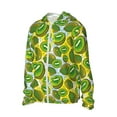 thumbnail image 2 of Sigee Watercolor Kiwi Fruits Summer Print UPF50+ Men's Sun Protection Hoodie Shirt SPF UV Shirt Long Sleeve Fishing Outdoor Lightweight, S-3XL, 2 of 9