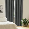 thumbnail image 2 of Ambesonne Dark Grey Curtains, Venetian Baroque, Pair of 28"x95", Black Grey, 2 of 5