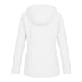 thumbnail image 2 of Rain Jacket Women Waterproof Long Lightweight Raincoat Hooded Windbreaker Outdoor Trench Coat for Fishing, Hunting and Tactical Outdoor Use, White, S, 2 of 2