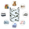 thumbnail image 4 of Sikiie Sea Turtle Print Round Dirty Clothes Basket, Waterproof Standing Foldable Storage Basket, for Laundry Room, Bedroom, Bathroom Storage-Medium, 4 of 6