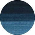 thumbnail image 1 of Ahgly Company Indoor Round Contemporary Blue Abstract Area Rugs, 4' Round, 1 of 6