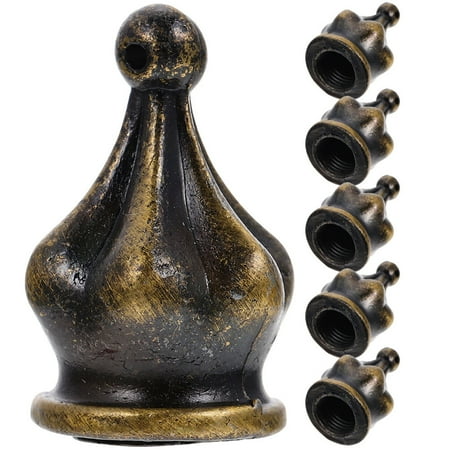 

Chandelier Decoration Lamp Harps Finials Knob Replacement Metal Shade Floor 6 Pcs