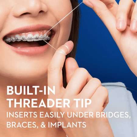 Oral-B Glide Pro-Health Dental Floss Threader for Braces and Dental Work, 30 Count