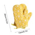 thumbnail image 3 of Heat Resistant Oven Gloves 2 Pack | Thickened Cotton Mitts for Kitchen, Microwave, Baking, Cooking | Slip-Resistant, Double Layer, Hanging Design | 13x26cm Durable Insulated Hand Protection, 3 of 5