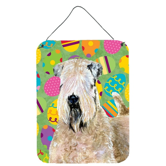Wheaten Terrier Soft Coated Easter Eggtravaganza Wall or Door Hanging Prints