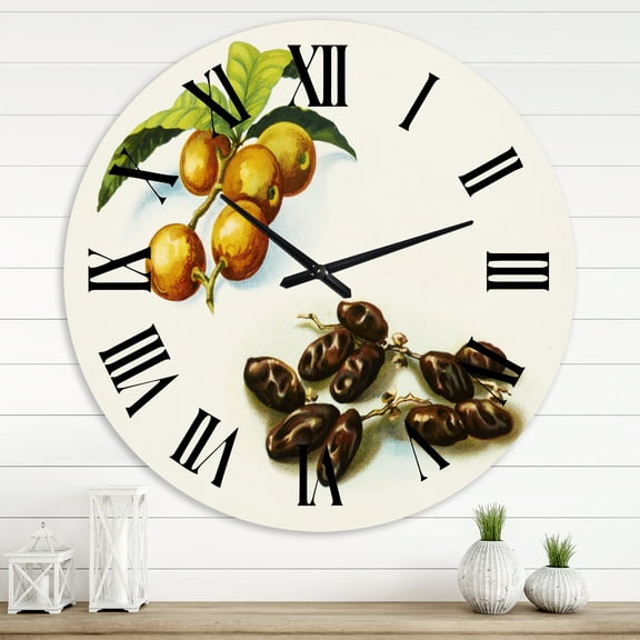 Designart 1 in Quartz Farmhouse Wall Clock
