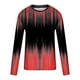 thumbnail image 4 of Blusas y camisas de manga larga con cuello redondo para hombre, blusa informal de manga larga con cuello redondo y estampado., 4 of 5
