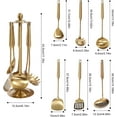 thumbnail image 2 of 7pcs/ Set Gold Cooking Utensils Healthy Kitchen Tool with Holder Stainless Steel, 2 of 9