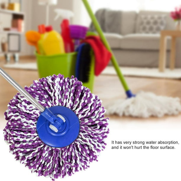 Herwey Floor Mop Head Mop Spinning Mops Head Microfiber Refill Magic Rotating 360 Mop for Cleaning