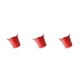 thumbnail image 4 of ZheElen Metal Food Bucket Birthday Home Dining Hotel Reusable Washable Ice Cream French Fries Storage Container with Handles Red 3Set, 4 of 6