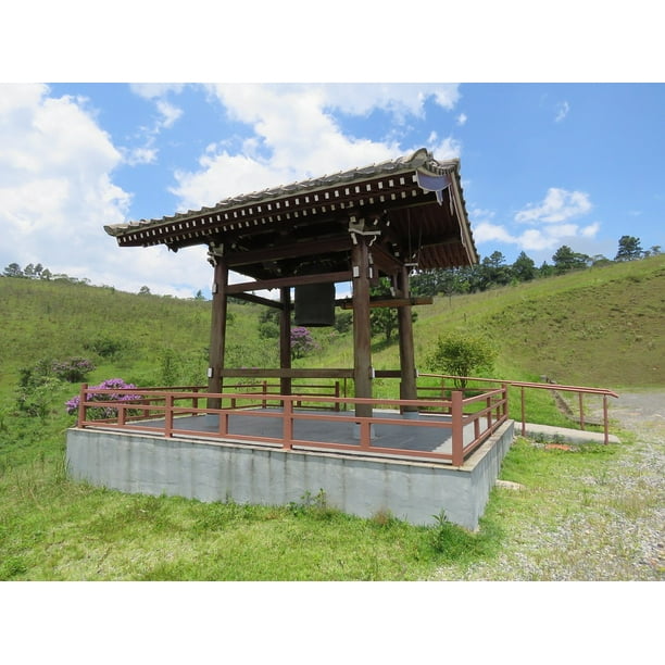 Buddhist Temple Ibiuna Saƒae A A O Paulo Bell 20 Inch By 30 Inch Laminated Poster With Bright Colors And Vivid Imagery Fits Perfectly In Many Attractive Frames Walmart Com Walmart Com