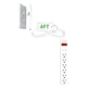 thumbnail image 1 of Cubierta de Toma de Corriente Sleek Socket Blanca ultra Fina con 3 Tomas, 1 of 6