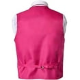 thumbnail image 2 of Men's Premium Solid Vest - Necktie – Bow Tie - Pocket Square 4 Piece Set for Suits & Tuxedos, 2 of 4