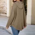 thumbnail image 6 of AloohaidyvioNo Boundaries Womens Half Zip Fleece Sweatshirts Fall Oversized Trendy Long Sleeve Casual Pullover Tops, 6 of 8