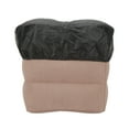 thumbnail image 1 of Reposapiés inflable lavable, ligero y portátil, para niños y adultos, ideal para viajes en avión, color gris oscuro., 1 of 14