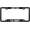 Black - Style 2, variant on [Officially Licensed Product] - U.S. Army Dad - Domed Custom-Made Personalized Narrow (Thin) Top 4 Hole Metal Car License Plate Frame with Free caps - Black (Qty: 1 Frame)